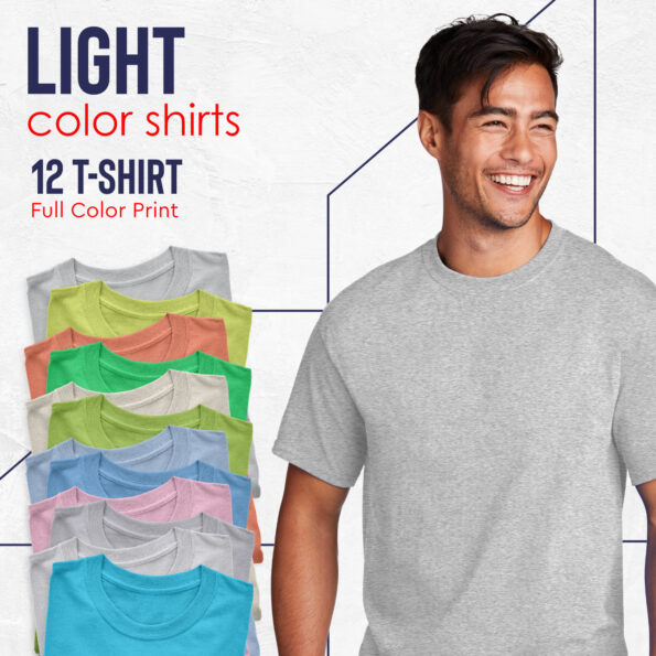 Light Color Shirt 12 Package